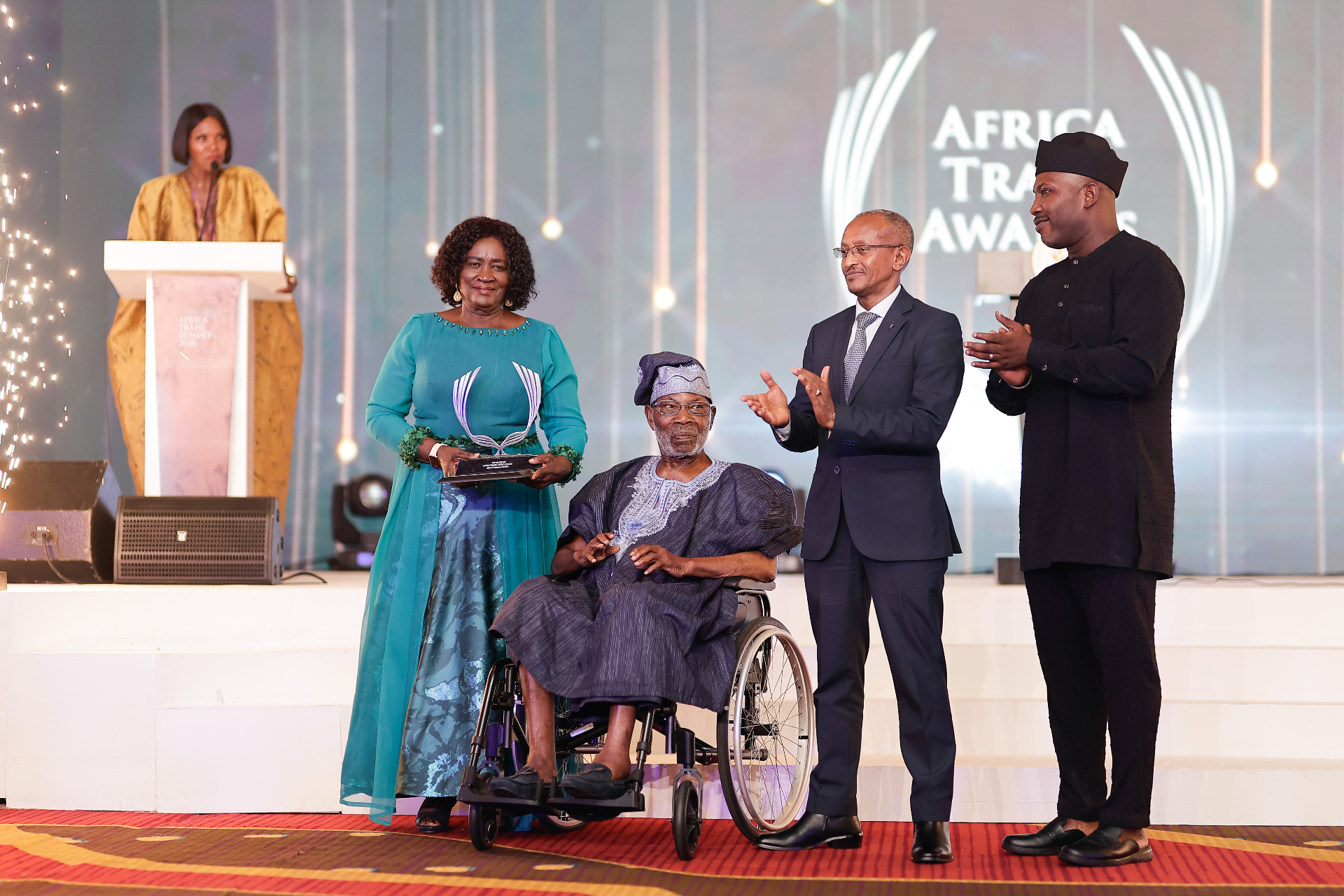 The Legacy Award presentation with the Vice President of Ghana